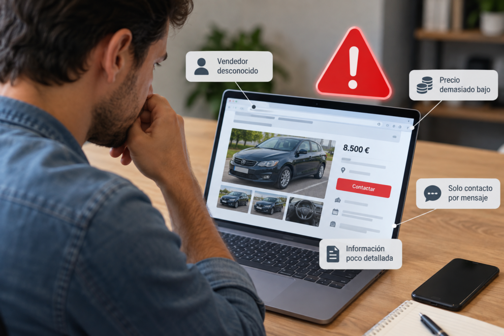 Detectar estafa al comprar un coche online